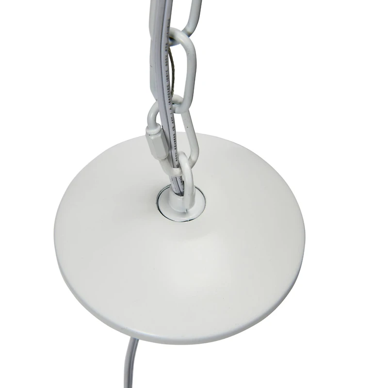 Hello Honey® Robert Stevenson Lighting Alaina 14" Natural Paper Rope & Metal Ceiling Light