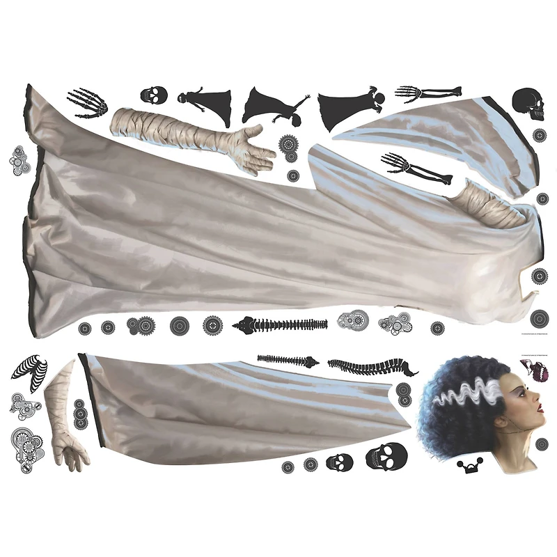 RoomMates Classic Monsters Bride of Frankenstein Giant Peel & Stick Wall Decals