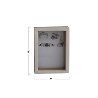 Hello Honey® White Marble & Wood 5" x 7" Shadow Box