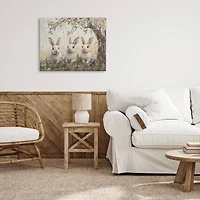 Stupell Industries Fairytale Bunnies under Tree Canvas Wall Art