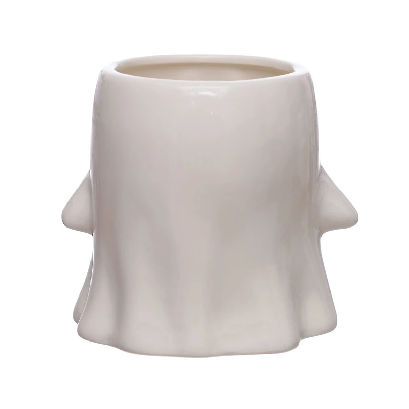 5.25" White Ghost Ceramic Decorative Container by Ashland®