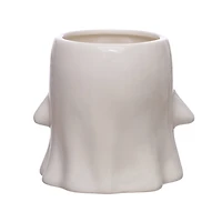 5.25" White Ghost Ceramic Decorative Container by Ashland®
