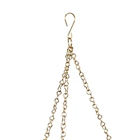 Gold Metal Glam Hanging Planter Set