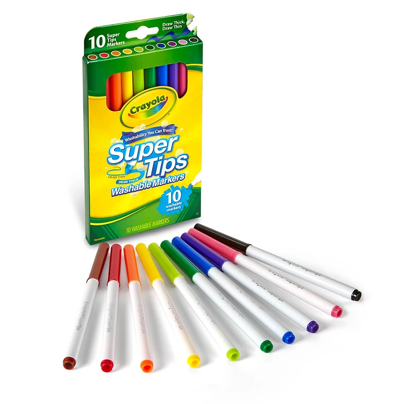 Crayola® Washable Super Tips Markers, 12 Packs of 10