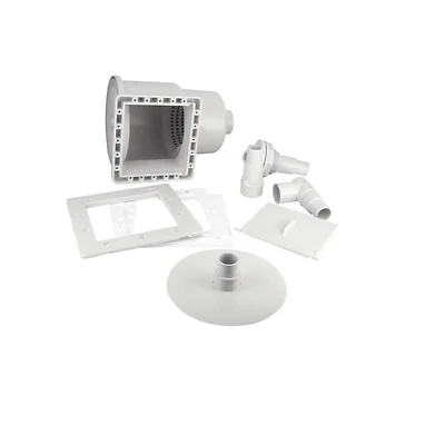 Swim Central HydroTools 11.5" White Above-Ground Swimming Pool ABS Thru-Wall Skimmer