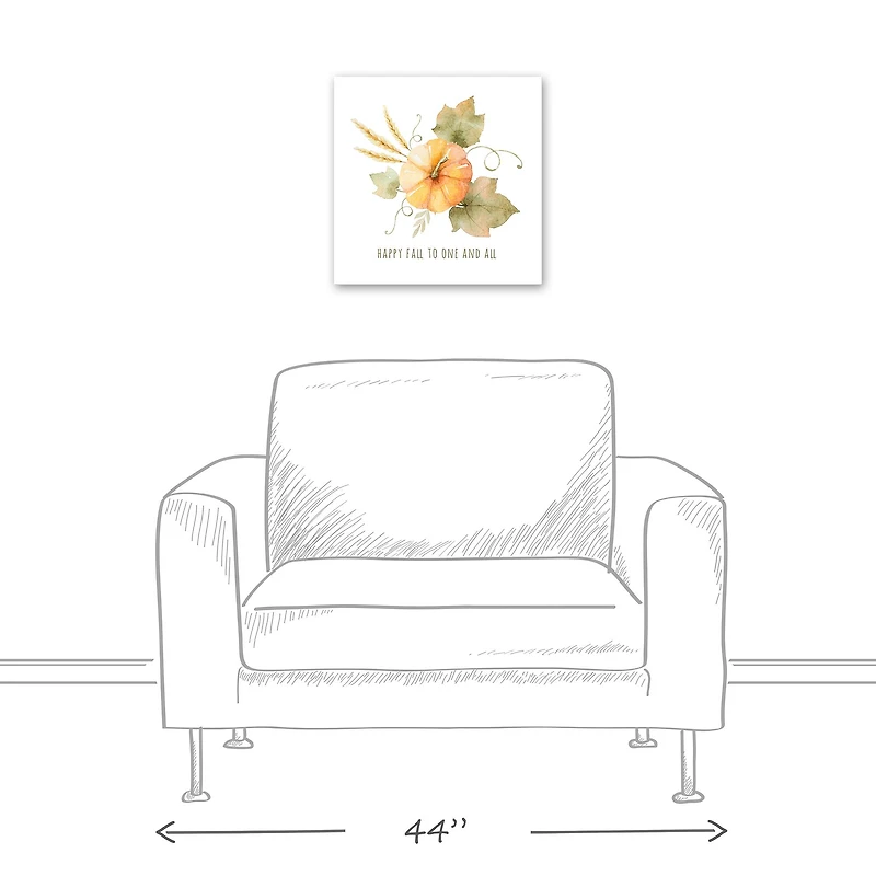 Happy Fall To One And All Canvas Wall Art