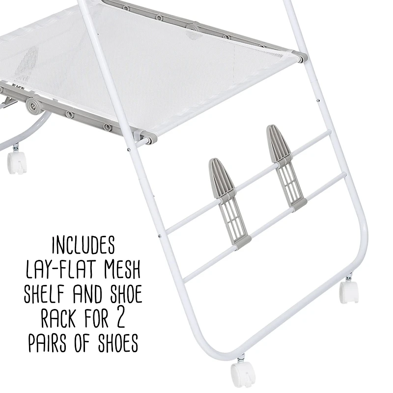 Honey Can Do Folding Wing Clothes Dryer with Wheels
