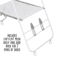 Honey Can Do Folding Wing Clothes Dryer with Wheels