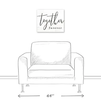 Together Forever 12" x 18" Canvas Wall Art