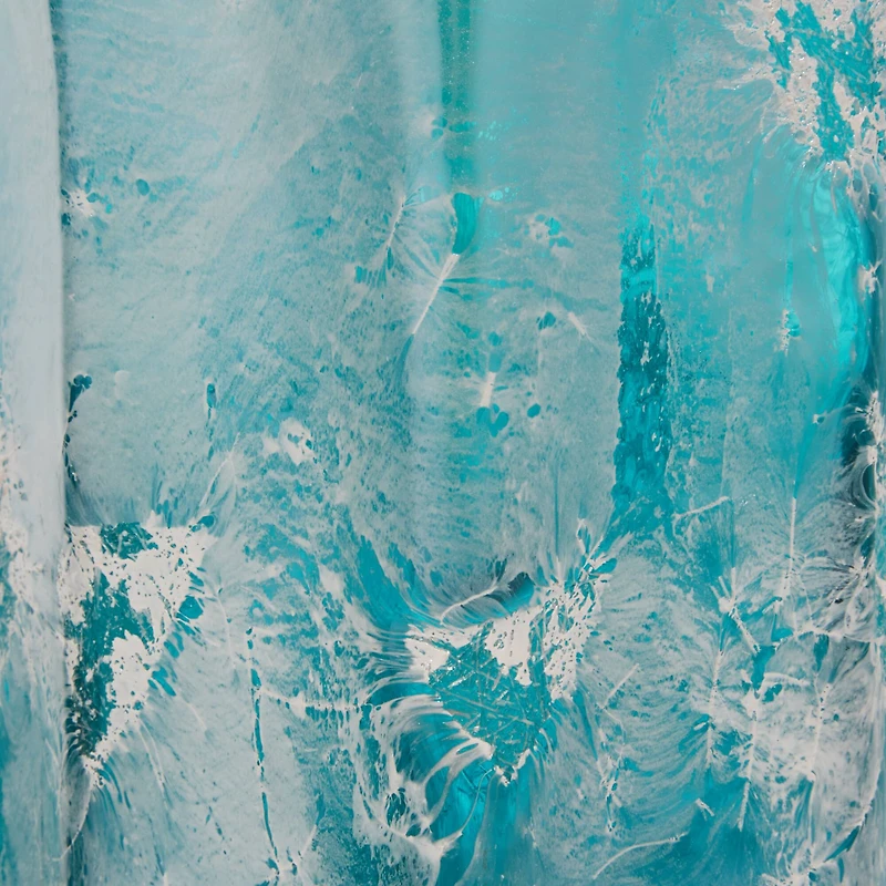 The Novogratz 11.5" Blue Glass Contemporary Vase Set