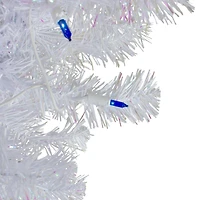 3ft. Pre-Lit White Pine Artificial Christmas Tree, Blue Lights