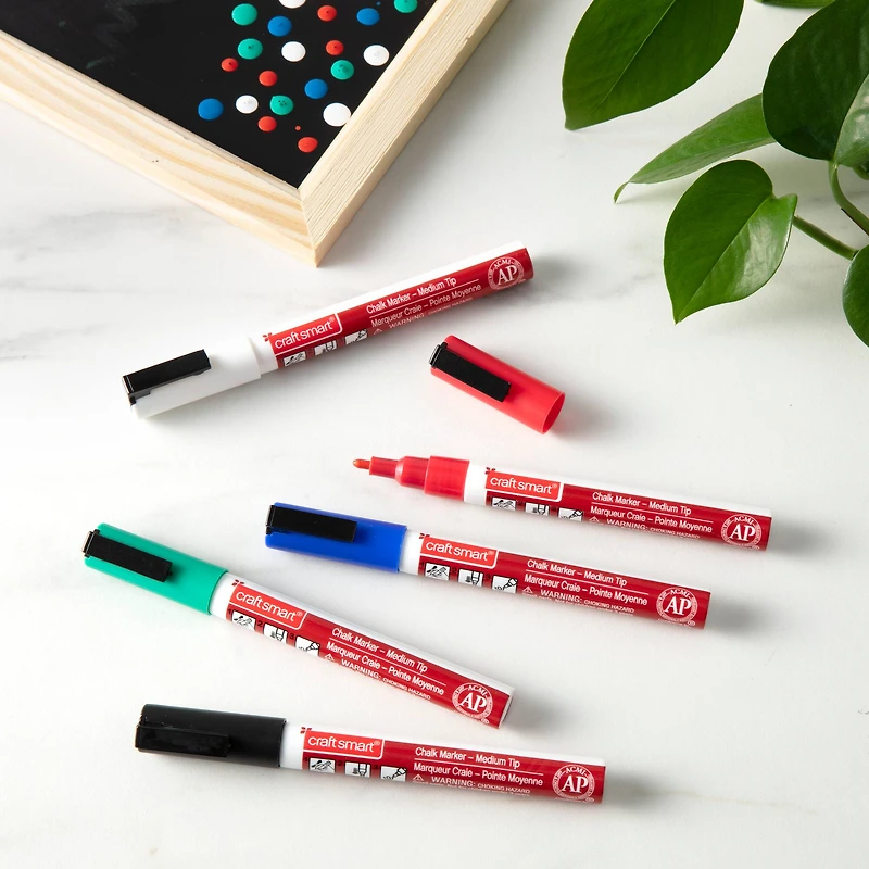 12 Packs: 5 ct. (60 total) Basic Fine-Point Chalk Marker Set by Craft Smart®