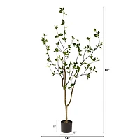 5ft. Minimalist Potted Citrus Artificial Tree