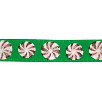 3/8" x 12ft. Green Peppermint Ribbon by Celebrate It® Christmas