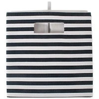 DII® Square Black Pinstripe Polyester Cube