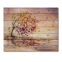 Designart - Yellow and Orange Autumn Tree