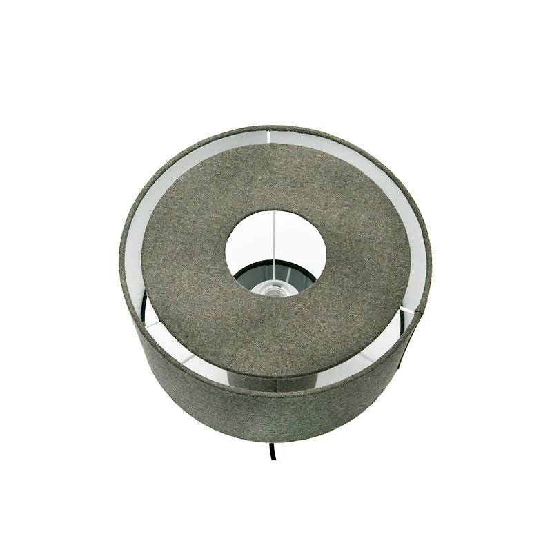 Hello Honey® Gray Wool Blend Table Lamp & Shade Set