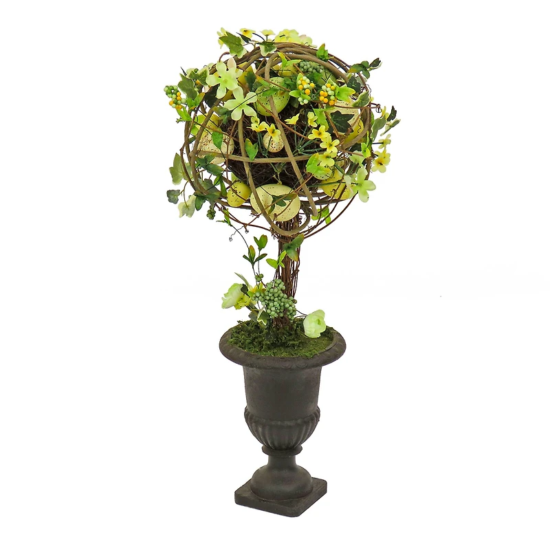 26" Flowers & Eggs Ball Topiary