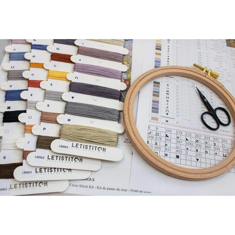 LetiStitch Romance Counted Cross Stitch Kit