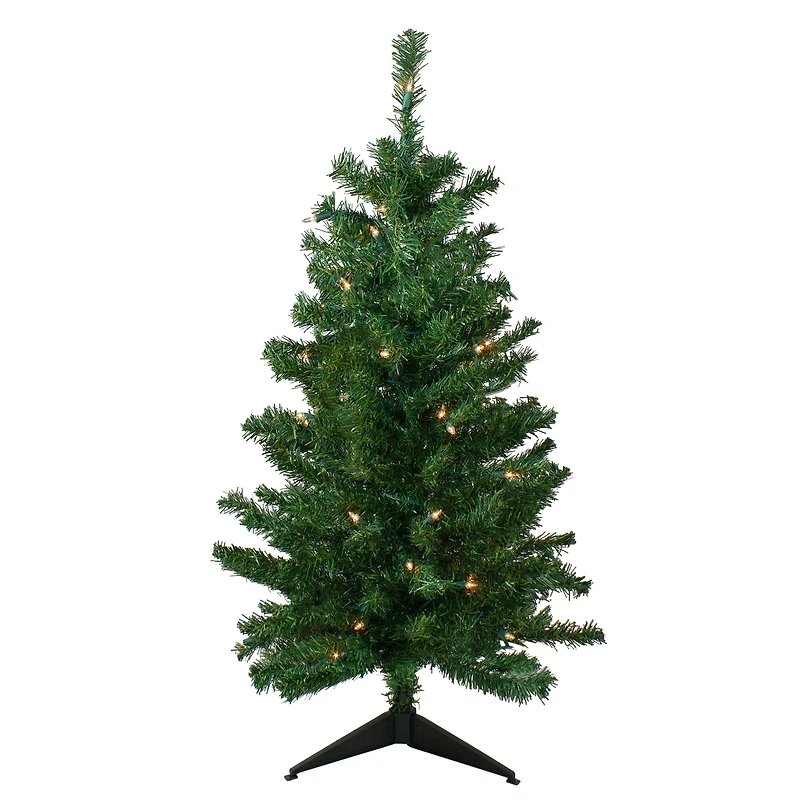 3ft. Pre-Lit Medium Mixed Classic Pine Artificial Christmas Tree, Clear Lights