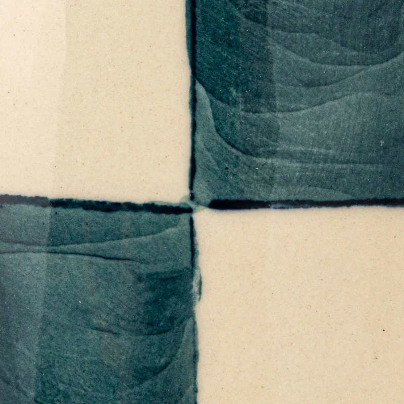 Hello Honey® 10oz. Checkered Stoneware Mug, 4ct.