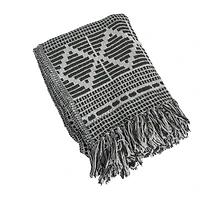 Hello Honey® & Beige Diamond Soft Recycled Cotton Blend Throw