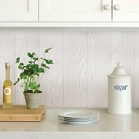 InHome Timber White Peel & Stick Wallpaper