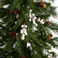 6ft. Pre-Lit Alpine Artificial Christmas Tree, Warm White LED Lights