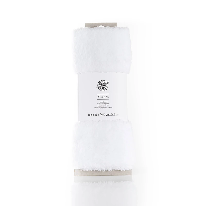 White Sherpa Fabric Bundle by Loops & Threads® 