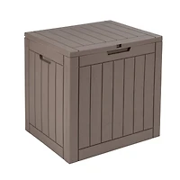 6 Pack: Honey Can Do 30gal. Brown Small Deck Outdoor Storage Box