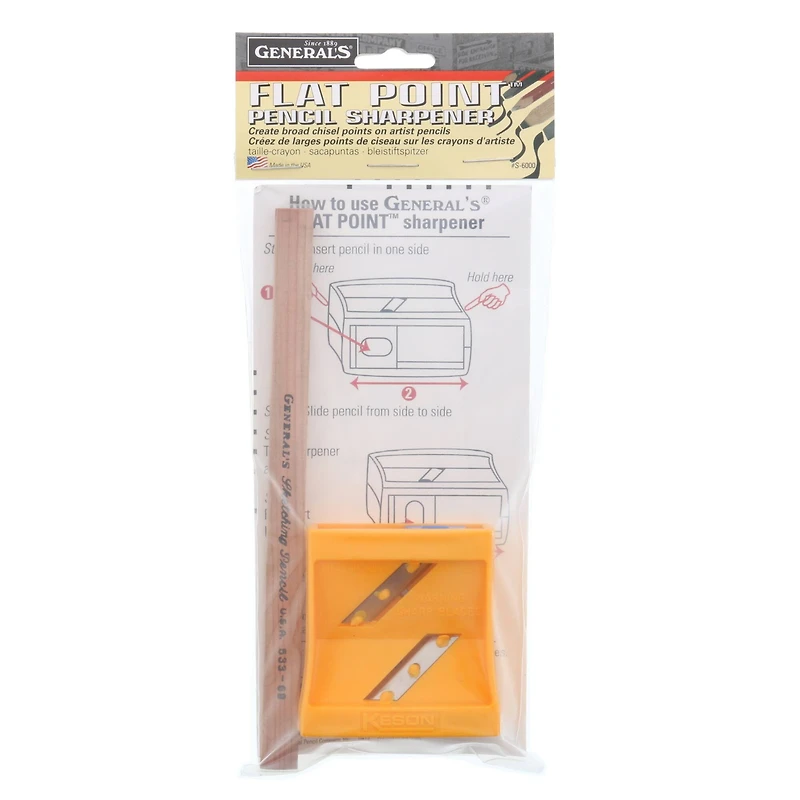 General's® Flat Pencil Sharpener & Sketch Pencil