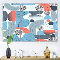 Designart - Retro Shapes With Abstract Suns and Moons II