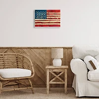 Stupell Industries United We Stand Independence Day Festive American Flag Wall Plaque Art