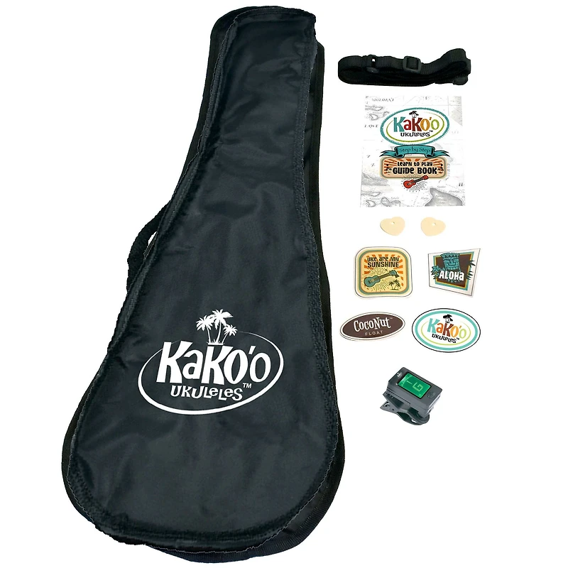 Salus KaKo'o 21" Seafoam Green Professional Wooden Ukulele Set