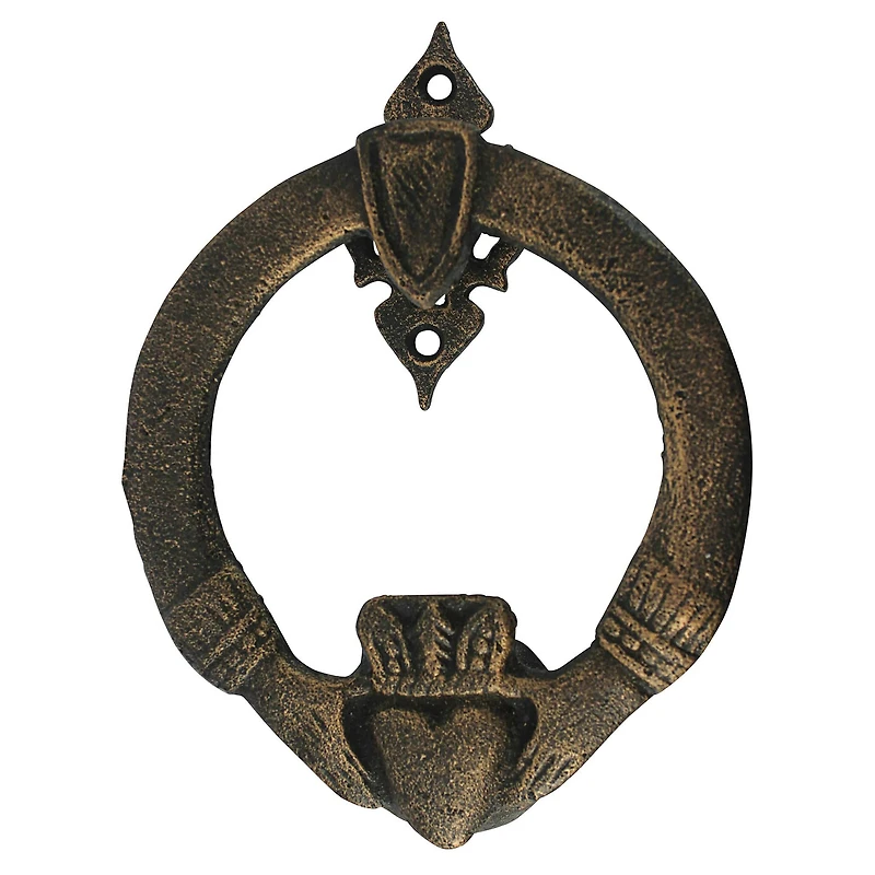 Design Toscano 5.5" Claddagh Authentic Foundry Iron Door Knocker