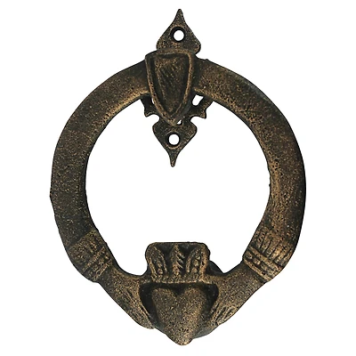 Design Toscano 5.5" Claddagh Authentic Foundry Iron Door Knocker