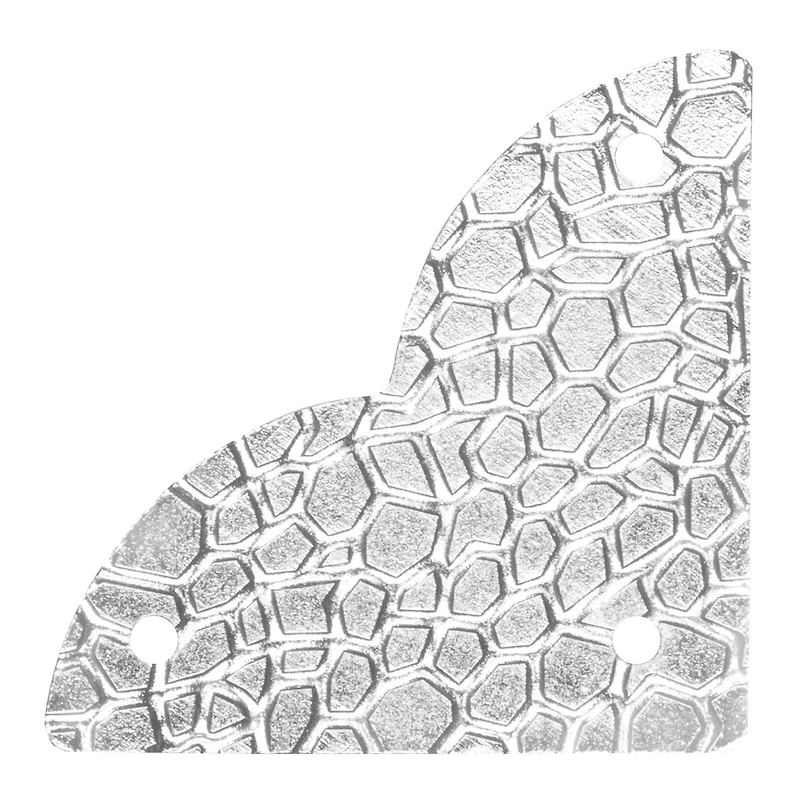 Dritz Home Nickel Textured Quatrefoil Corners