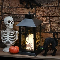 16" Black Halloween Ghost Lantern