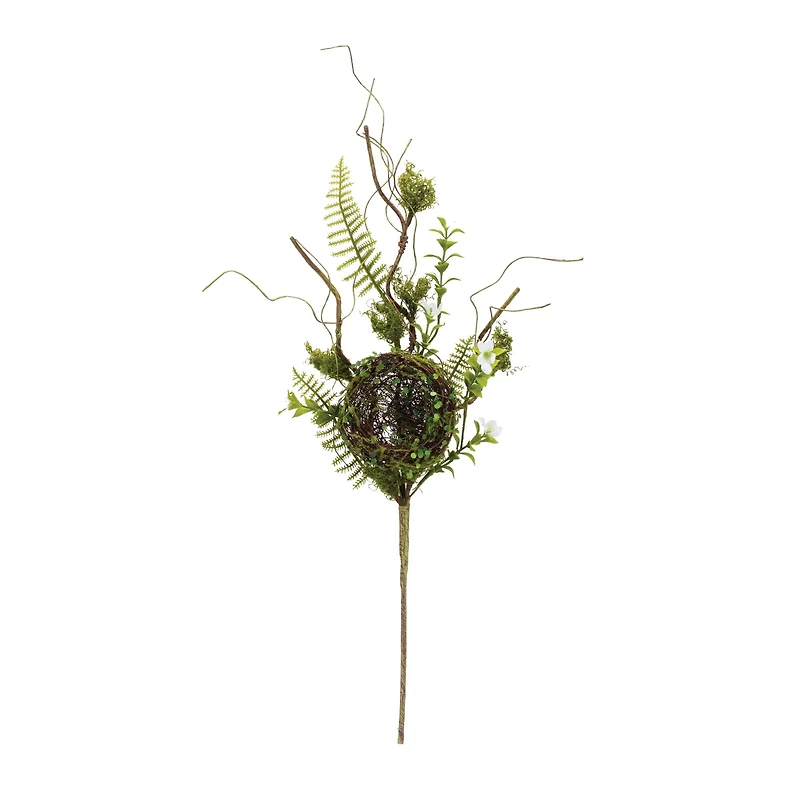 25.5" Bird Nest Twig Sprays, 2ct.
