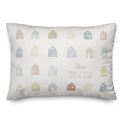 Mimi Turns a House into Home Throw Pillow