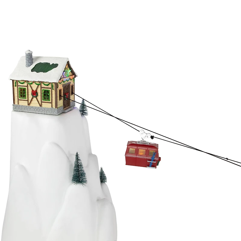 Christmas Village LED Lighted Animated & Musical Trolley Car Ride