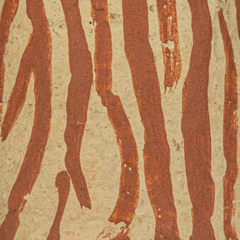 Hello Honey® 5" Round Decorative Hand-Painted Paper Mache Taper Holder