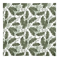 Tropical Leaves Pattern 10" x 10" Cotton Twill Napkin