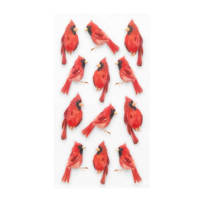 Cardinal Dimensional Stickers by Recollections™