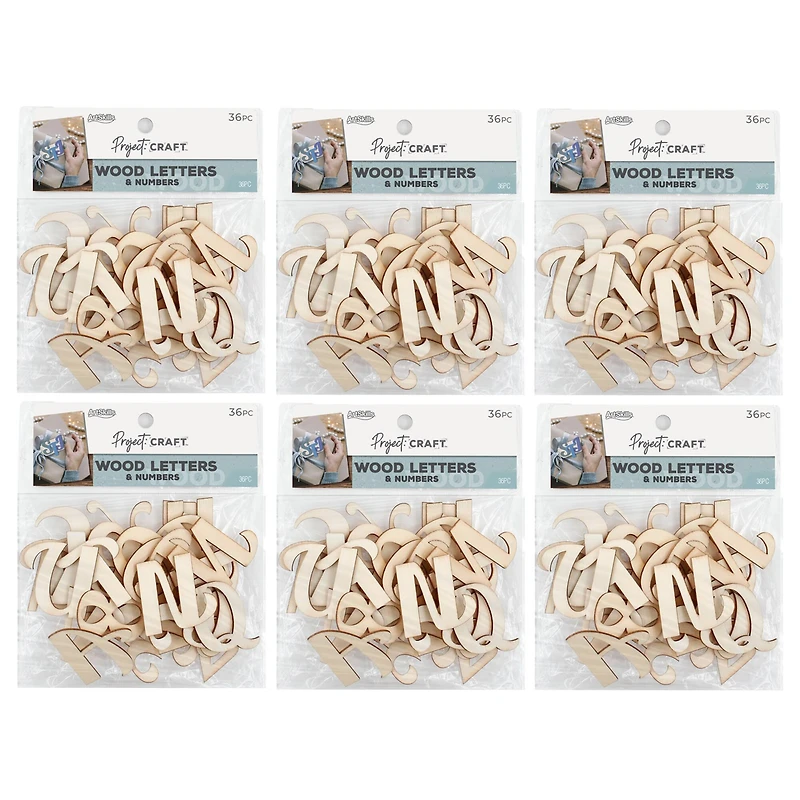 ArtSkills® Wooden Letters and Numbers, 216ct.