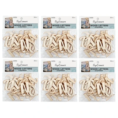 ArtSkills® Wooden Letters and Numbers, 216ct.