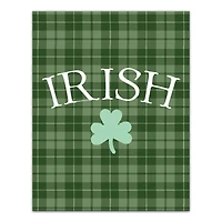 Irish Clover Green 11" x 14" Canvas Wall Art