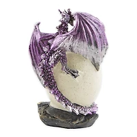 Purple Dragon Egg Statue 3.25" x 3" x 4.5