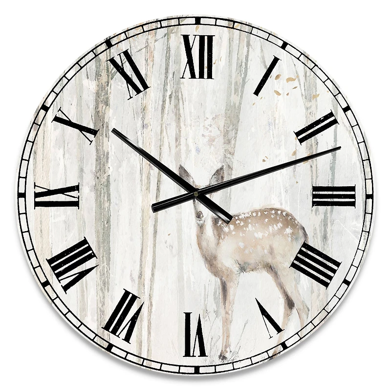 Designart A Woodland Walk Into The Forest I Traditional Wall Clock