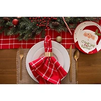 DII® 108" Holly Berry Plaid Table Runner